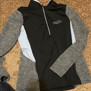 Women's Black and Gray Top